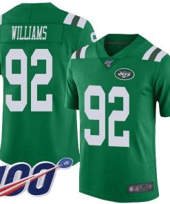 Nike New York Jets #92 Leonard Williams Green Stitched NFL Limited Rush 100th Season Jersey