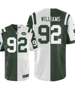 Nike New York Jets #92 Leonard Williams Green/White Stitched NFL Elite Split Jersey