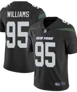 Nike New York Jets #95 Quinnen Williams Black Alternate Stitched NFL Vapor Untouchable Limited Jersey
