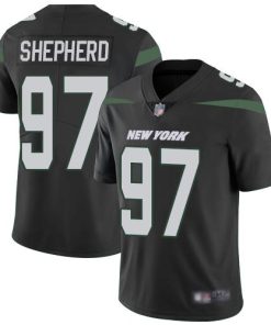 Nike New York Jets #97 Nathan Shepherd Black Alternate Stitched NFL Vapor Untouchable Limited Jersey