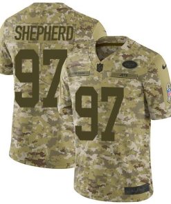Nike New York Jets #97 Nathan Shepherd Camo Stitched NFL Limited 2018 Salute To Service Jersey
