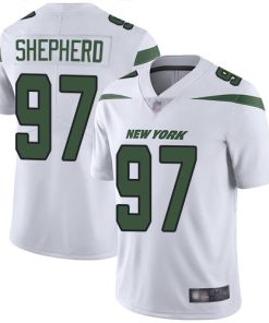 Nike New York Jets #97 Nathan Shepherd White Stitched NFL Vapor Untouchable Limited Jersey