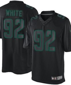 Nike Packers #92 Reggie White Black Stitched Impact Limited Jersey
