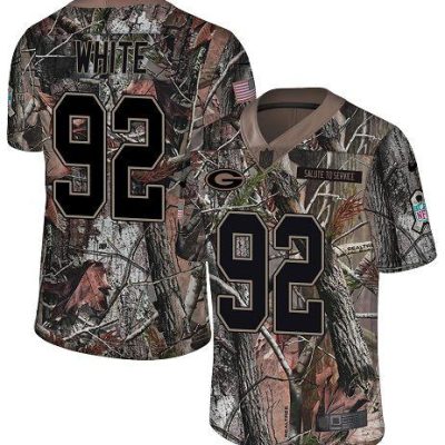 Nike Packers #92 Reggie White Camo Stitched Limited Rush Realtree Jersey