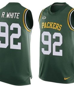 Nike Packers #92 Reggie White Green Team Color Stitched Limited Tank Top Jersey