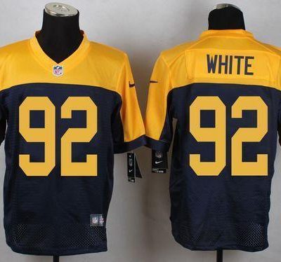 Nike Packers #92 Reggie White Navy Blue Alternate Stitched New Elite Jersey