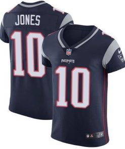 Nike Patriots #10 Mac Jones Navy Blue Team Color Stitched NFL Vapor Untouchable Elite Jersey