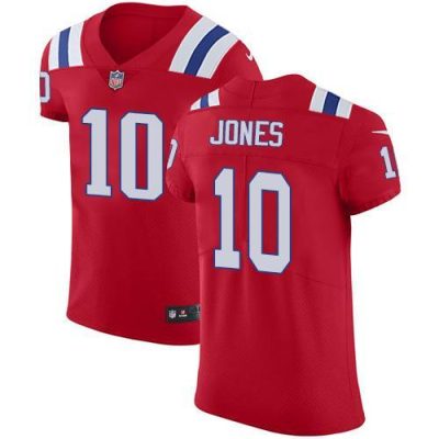 Nike Patriots #10 Mac Jones Red Alternate Stitched NFL Vapor Untouchable Elite Jersey