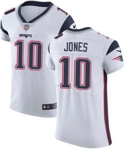 Nike Patriots #10 Mac Jones White Stitched NFL Vapor Untouchable Elite Jersey