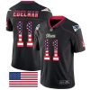 Nike Patriots #11 Julian Edelman Black Stitched NFL Limited Rush USA Flag Jersey
