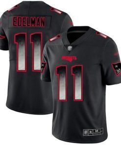 Nike Patriots #11 Julian Edelman Black Stitched NFL Vapor Untouchable Limited Smoke Fashion Jersey