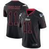 Nike Patriots #11 Julian Edelman Lights Out Black Stitched NFL Limited Rush Jersey