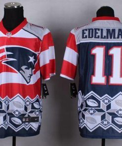 Nike Patriots #11 Julian Edelman Navy Blue Stitched NFL Elite Noble Fashion Jersey