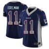 Nike Patriots #11 Julian Edelman Navy Blue Team Color Stitched NFL Limited Rush Drift Fashion Jersey