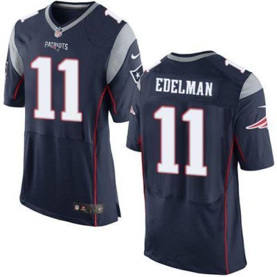 Nike Patriots #11 Julian Edelman Navy Blue Team Color Stitched NFL New Elite Jersey