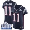 Nike Patriots #11 Julian Edelman Navy Blue Team Color Super Bowl LIII Bound Stitched NFL Vapor Untouchable Elite Jersey