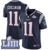 Nike Patriots #11 Julian Edelman Navy Blue Team Color Super Bowl LIII Bound Stitched NFL Vapor Untouchable Limited Jersey