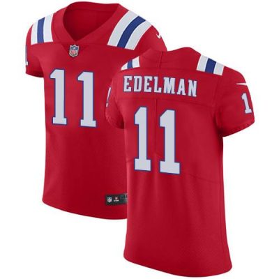 Nike Patriots #11 Julian Edelman Red Alternate Stitched NFL Vapor Untouchable Elite Jersey