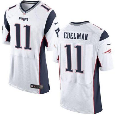 Nike Patriots #11 Julian Edelman White Stitched NFL New Elite Jersey