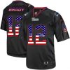 Nike Patriots #12 Tom Brady Black Stitched NFL Elite USA Flag Fashion Jersey
