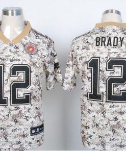 Nike Patriots #12 Tom Brady Camo USMC Stitched NFL Elite Jersey