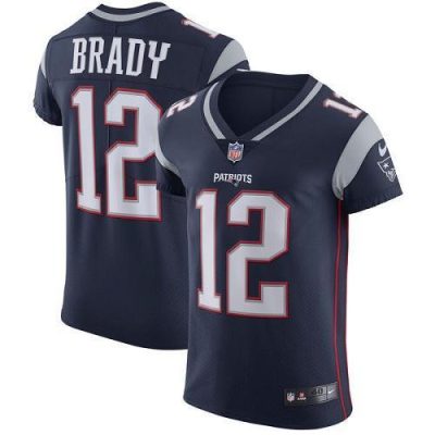 Nike Patriots #12 Tom Brady Navy Blue Team Color Stitched NFL Vapor Untouchable Elite Jersey