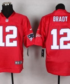 Nike Patriots #12 Tom Brady Red Stitched NFL Elite QB Practice Jersey