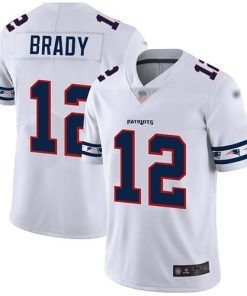 Nike Patriots #12 Tom Brady White Stitched NFL Limited Team Logo Fashion Jersey