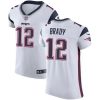 Nike Patriots #12 Tom Brady White Stitched NFL Vapor Untouchable Elite Jersey