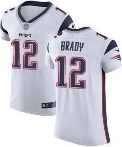 Nike Patriots #12 Tom Brady White Stitched NFL Vapor Untouchable Elite Jersey