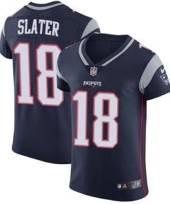 Nike Patriots #18 Matt Slater Navy Blue Team Color Stitched NFL Vapor Untouchable Elite Jersey