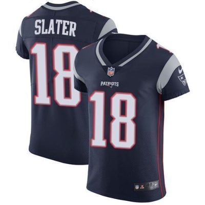 Nike Patriots #18 Matt Slater Navy Blue Team Color Stitched NFL Vapor Untouchable Elite Jersey