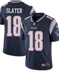 Nike Patriots #18 Matt Slater Navy Blue Team Color Stitched NFL Vapor Untouchable Limited Jersey