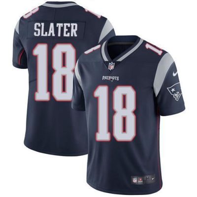 Nike Patriots #18 Matt Slater Navy Blue Team Color Stitched NFL Vapor Untouchable Limited Jersey