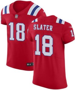 Nike Patriots #18 Matt Slater Red Alternate Stitched NFL Vapor Untouchable Elite Jersey