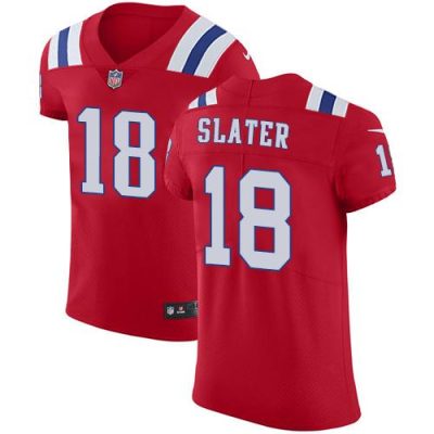 Nike Patriots #18 Matt Slater Red Alternate Stitched NFL Vapor Untouchable Elite Jersey