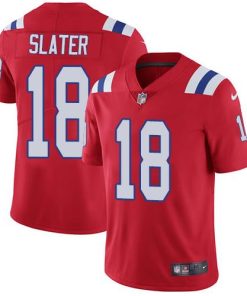Nike Patriots #18 Matt Slater Red Alternate Stitched NFL Vapor Untouchable Limited Jersey