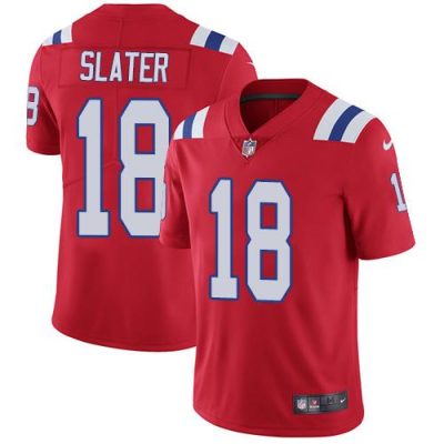 Nike Patriots #18 Matt Slater Red Alternate Stitched NFL Vapor Untouchable Limited Jersey