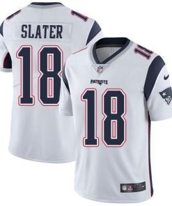 Nike Patriots #18 Matt Slater White Stitched NFL Vapor Untouchable Limited Jersey