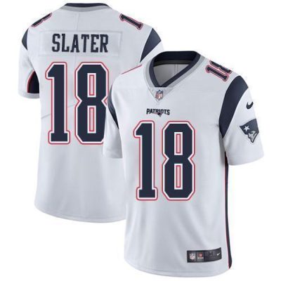 Nike Patriots #18 Matt Slater White Stitched NFL Vapor Untouchable Limited Jersey