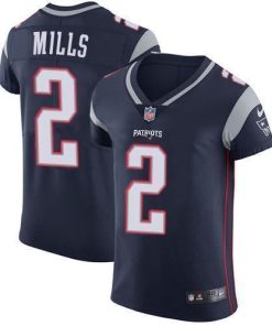 Nike Patriots #2 Jalen Mills Navy Blue Team Color Stitched NFL Vapor Untouchable Elite Jersey