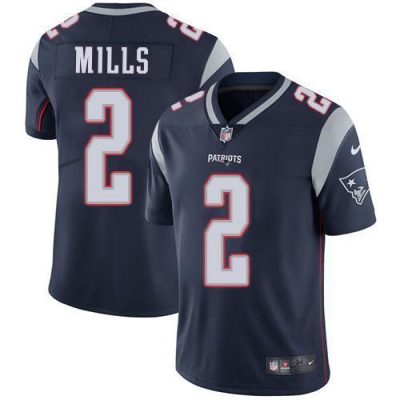 Nike Patriots #2 Jalen Mills Navy Blue Team Color Stitched NFL Vapor Untouchable Limited Jersey