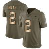 Nike Patriots #2 Jalen Mills Olive/Gold Stitched NFL Limited 2017 Salute To Service Jersey