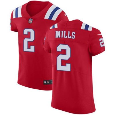 Nike Patriots #2 Jalen Mills Red Alternate Stitched NFL Vapor Untouchable Elite Jersey