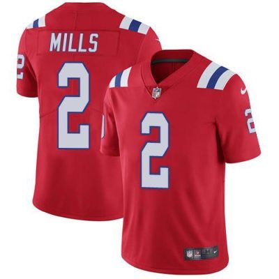 Nike Patriots #2 Jalen Mills Red Alternate Stitched NFL Vapor Untouchable Limited Jersey