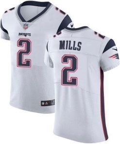 Nike Patriots #2 Jalen Mills White Stitched NFL Vapor Untouchable Elite Jersey