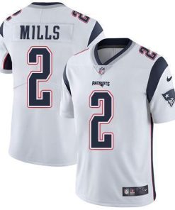 Nike Patriots #2 Jalen Mills White Stitched NFL Vapor Untouchable Limited Jersey