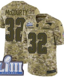 Nike Patriots #32 Devin McCourty Camo Super Bowl LIII Bound Stitched NFL Limited 2018 Salute To Service Jersey