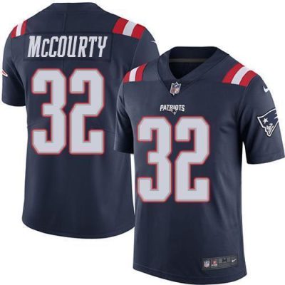 Nike Patriots #32 Devin McCourty Navy Blue Stitched NFL Limited Rush Jersey