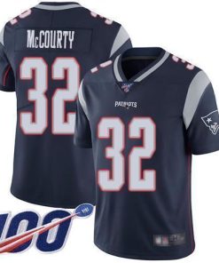 Nike Patriots #32 Devin McCourty Navy Blue Team Color Stitched NFL 100th Season Vapor Limited Jersey